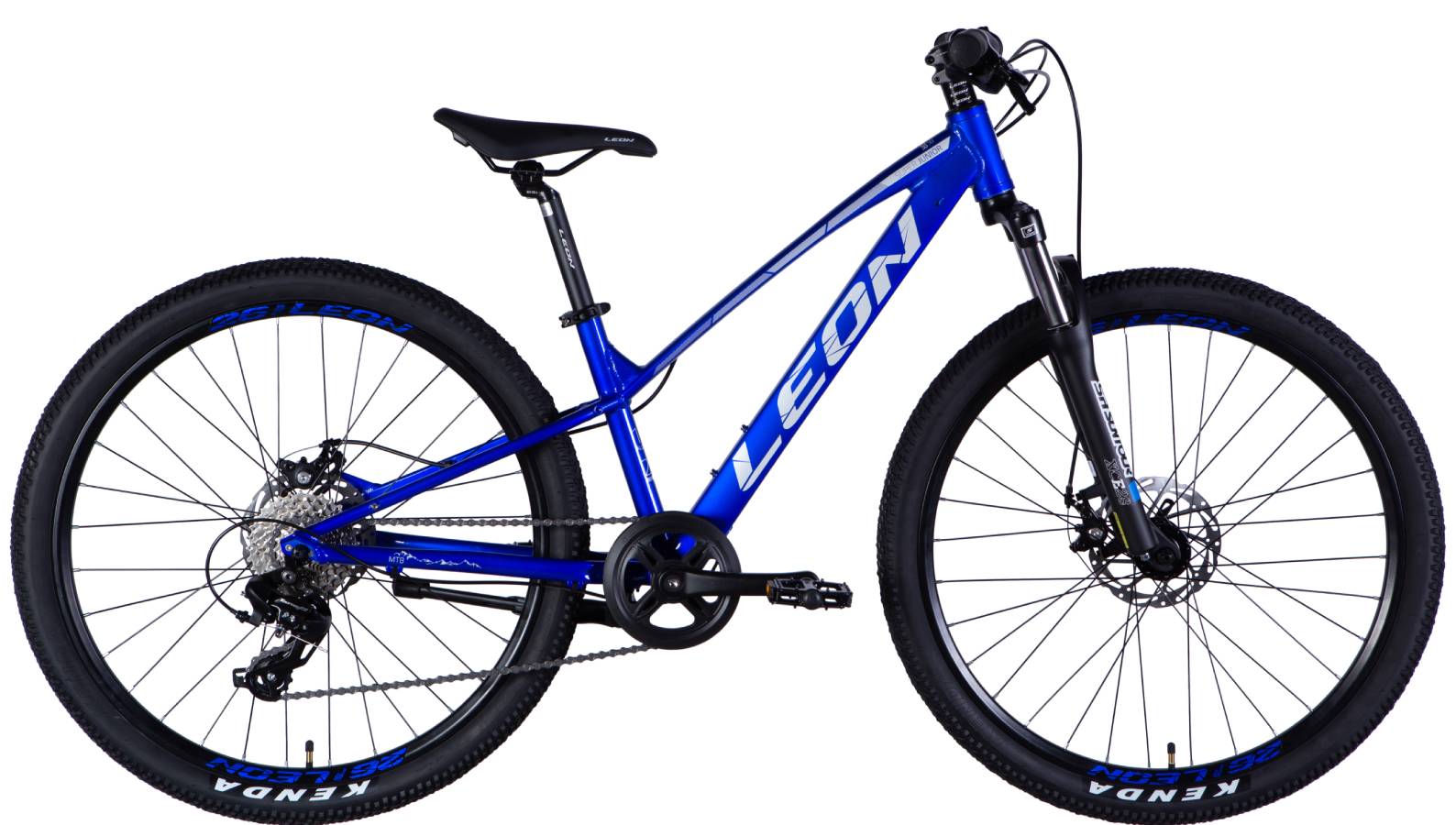 Фотография Велосипед Leon XC 100 HDD 27,5", размер XS, рама 13", 2025, синий с черным